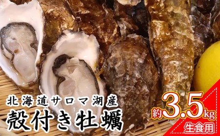 北海道 サロマ湖産 殻付き牡蠣 約4kg 生食用