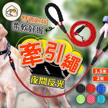 《家有毛孩🐾》寵物牽引繩 狗牽繩 寵物牽繩 牽引繩 狗繩 牽繩線 溜狗繩 遛狗帶 狗狗牽引繩 牽狗繩 外出繩 繩子