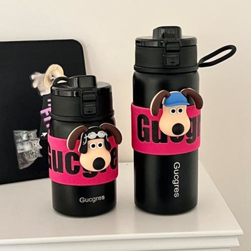 日本保溫水杯女生不銹鋼杯子2024新款簡約保冷咖啡杯學生上學水杯