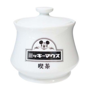 小禮堂 迪士尼 米奇 陶瓷糖罐 340ml (昭和喫茶館) 4942423-267232