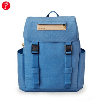 Soldier 雙扣束口後背包-雲煙藍