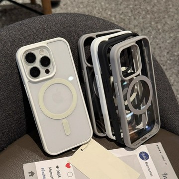 膚感高透 Magsafe 磁吸手機殼 高級感蘋果17promax 簡約透明16 15 14 13 12  Promax