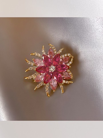 花蕊胸針個性歐美花朵別針年新款ins氣質奢華毛衣胸針配飾女