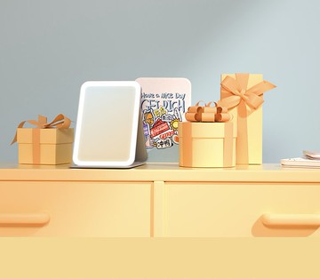 【免運特惠】便攜化妝鏡蘇博館聯名折疊鏡禮物/斐色耐