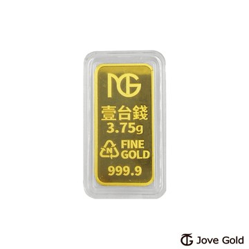 【JoveGold漾金飾】旺財關公黃金條塊 - 壹台錢