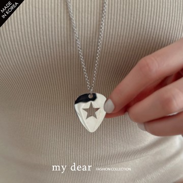 MD韓製/現貨/鏤空星星長項鍊銀【A08250013】