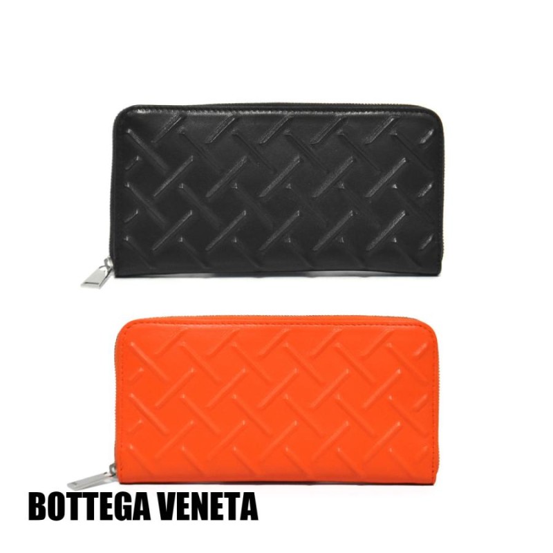 BOTTEGA VENETA エンボス ラウンドジップ長財布 レディース | LINEショッピング