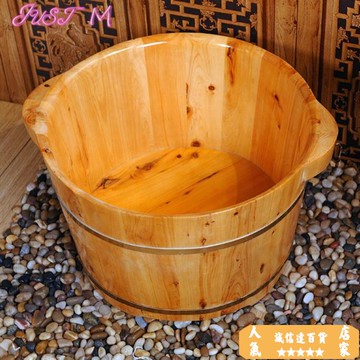 泡脚桶 泡腳桶香柏木足浴桶家用按摩泡腳木桶加蓋洗腳盆木桶浴足木盆洗腳桶