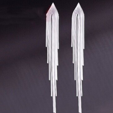 925純銀耳環耳針式耳飾-長款蛇骨流蘇時尚高貴母親節生日情人節禮物女飾品73ag140【獨家進口】【米蘭精品】