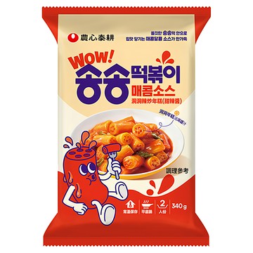 TAEKYUNG 泰耕 洞洞辣炒年糕 甜辣醬 Q彈有嚼勁 方便料理 韓式風味  1包  340g