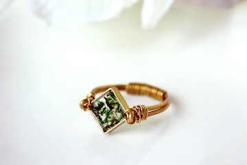 森林系戒指 | 植物 押花 | 聖誕禮物 生日禮物 心思禮物 寄語