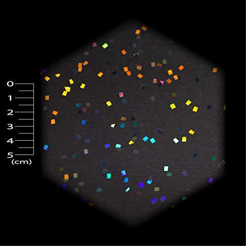 DIY MASTER スモークレインボー ラメ フレーク スクウェア 3mm 50g