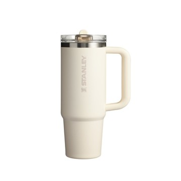 *尋寶趣嚴選*STANLEY 台灣公司貨 防漏吸管隨手杯, 象牙白, 880ml