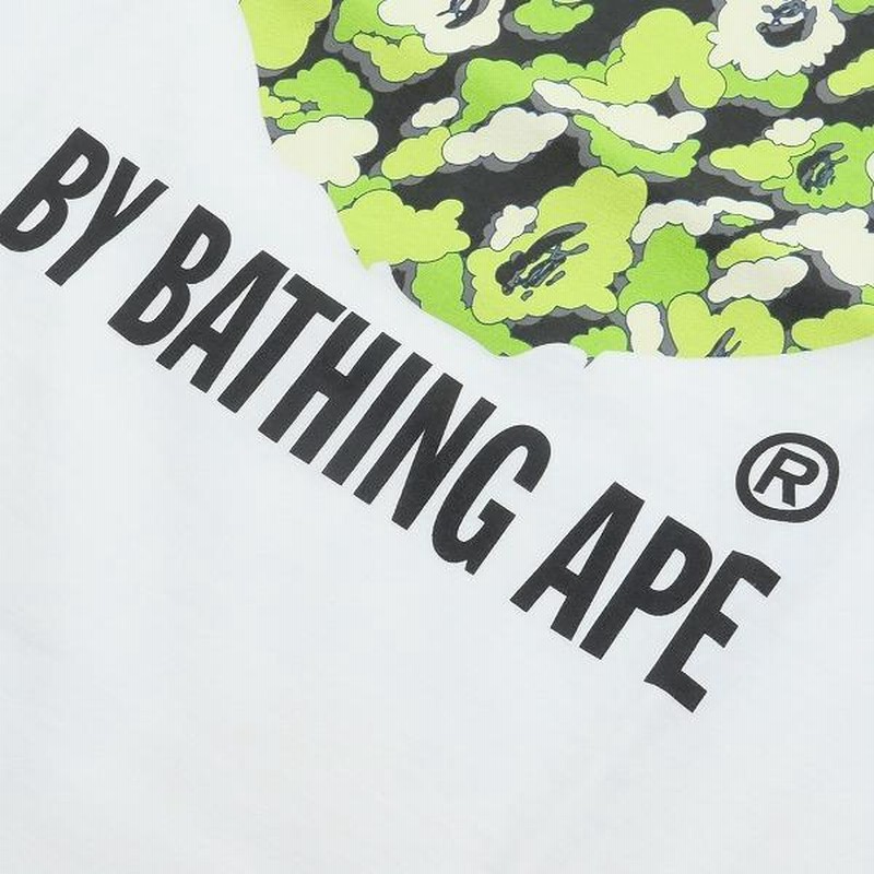 ア ベイシング エイプ A BATHING APE ×KAWS カウズ クラウドサル迷彩柄サル顔Tシャツ 白黄 Size【L】 【新古品・未使用品】  | LINEブランドカタログ