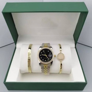 三件套現貨批發手表男士鋼帶夜光日歷運動防水石英表源頭工廠