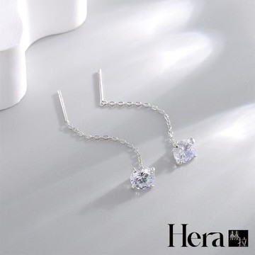 【HERA赫拉】鑲鑽鏈條流蘇耳線耳環 H114091806