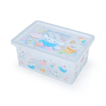 【震撼精品百貨】大耳狗_Cinnamoroll~日本三麗鷗Sanrio 大耳狗 透明拿蓋收納箱S(2022新生活)*46058