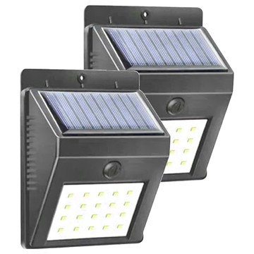 小麥購物 C322 太陽能LED庭院燈 光控款 20珠 100g  2個