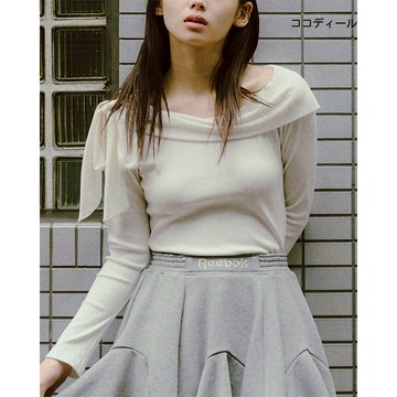 【ココディール】白色大蝴蝶結上衣 O1X21544