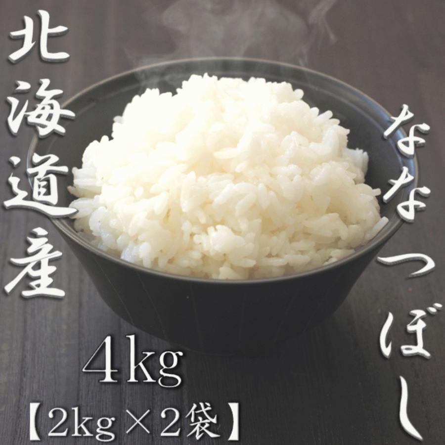 新米 北海道産ななつぼし 2kg×2袋 合計4kg