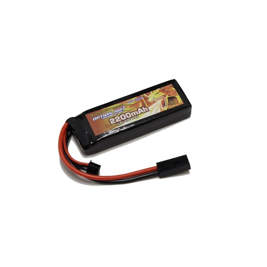 G-FORCE(ジーフォース) GFG915 Noir LiPo Battery 7.4V 1300mAh 20C 次世代バッファチューブ(ストックチューブ)イン