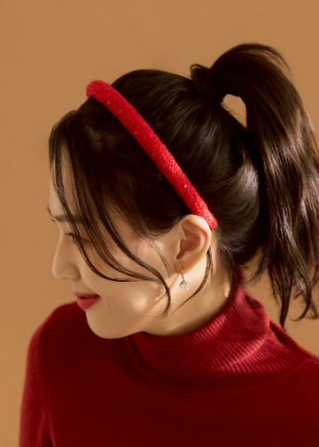 紅絨織禧・髮箍
