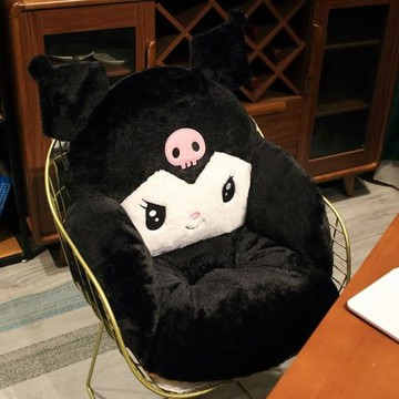 可愛坐墊辦公室久坐腰靠墊腰靠一體半包圍椅子墊子學生宿舍屁股墊