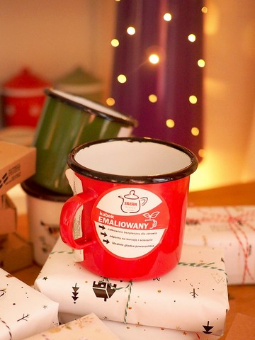 隨機組合 波蘭琺瑯杯+傳統圖騰杯墊