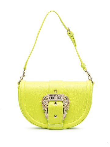 Versace Jeans Couture - Baroque buckle shoulder bag - women - Polyurethane Resin/Polyester/Polyester - One Size - Green