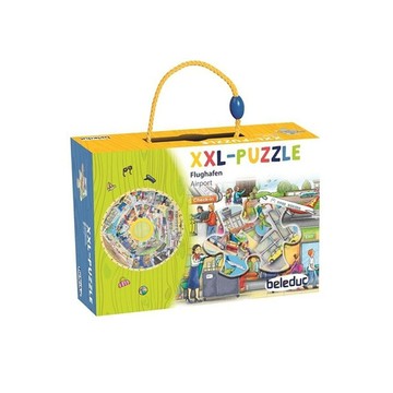 beleduc 學習拼圖 飛機場的日常 Set  XXL拼圖 48片  1盒