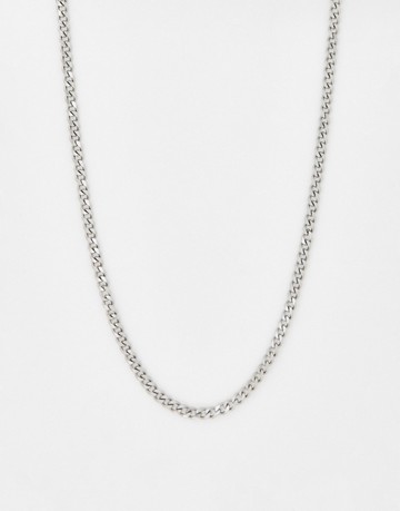 Icon Brand Deposit stainless steel chain necklace in silver