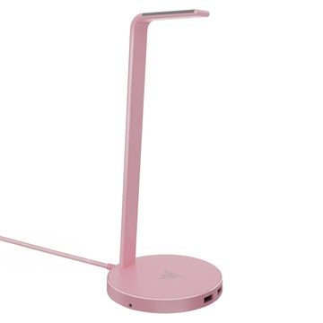 雷蛇 幻彩基座 電競耳機架 USB3.1  Razer Base Station V2  粉色  1個