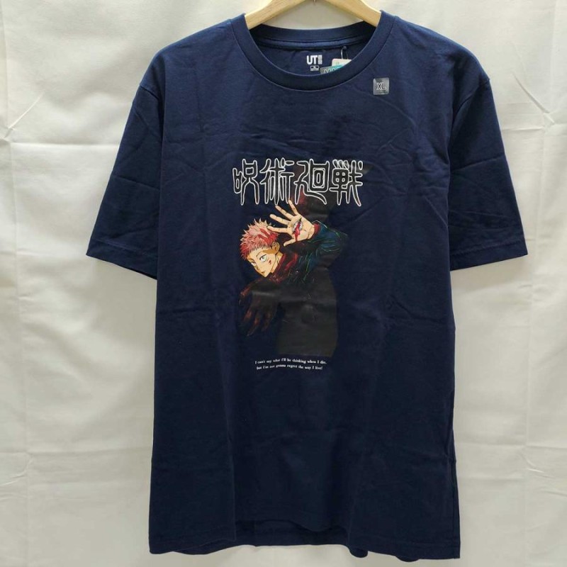 中古・未使用品】ユニクロ ×呪術廻戦 半袖 Tシャツ XL ネイビー