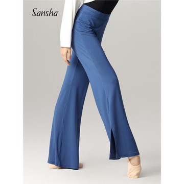 Sansha 三沙現代舞褲子形體舞蹈褲女寬松民族舞中國舞直筒練功褲