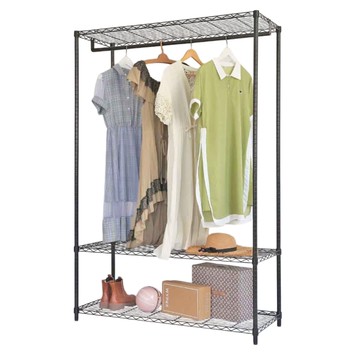 【品樂生活】45X120X210CM 三層吊衣架組/電鍍/烤漆/置物架/衣櫥/衣架/兒童衣架/兒童衣櫥