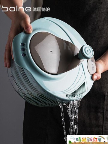 樂天精選 甩幹機 BOLNE蔬菜脫水器水果甩干機家用沙拉洗菜盆宜家手動廚房瀝水籃