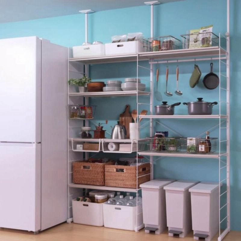 突っ張りワイヤーシェルフnポルダ 2連セット ホワイトウォッシュ ニトリ 玄関先迄納品 1年保証 通販 Lineポイント最大get Lineショッピング