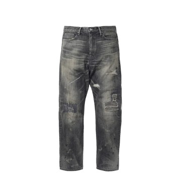 NEIGHBORHOOD SAVAGE DENIM DP BASIC PANTS-BLACK