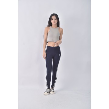 (M) adidas運動棉質緊身藍色長褲二手衣