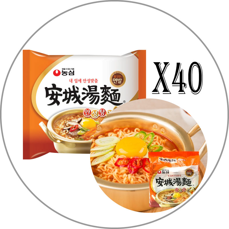 農心安城湯麺アンソンタン麺（1BOX-40個）