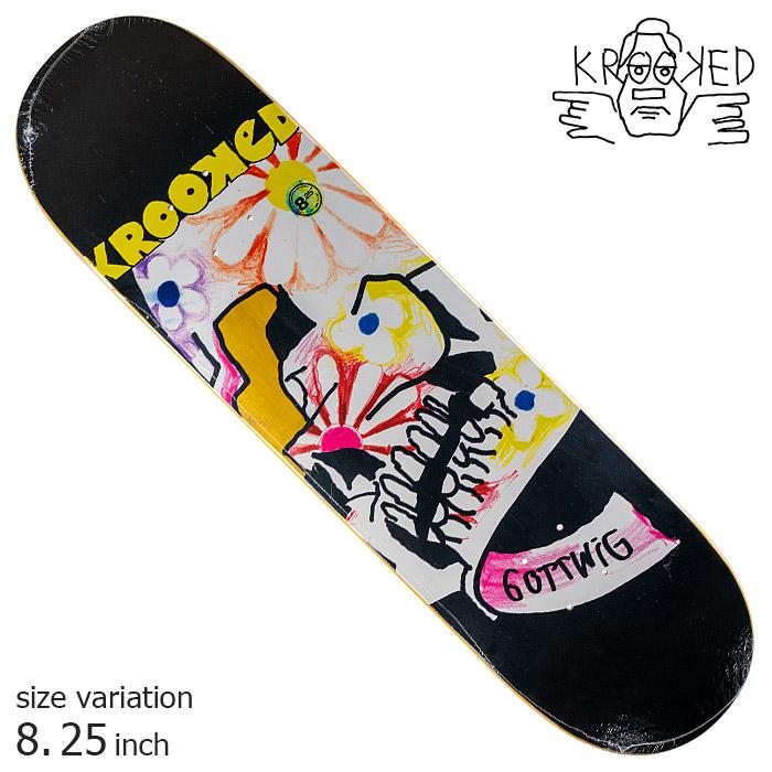 KROOKED デッキ クルキッド スケボー GOTTWIG OLD BLOOM 8.25 inch ...