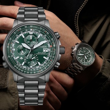 CITIZEN星辰 PROMASTER系列 台灣限量 光動能 飛行腕錶 41mm / AT8304-57W