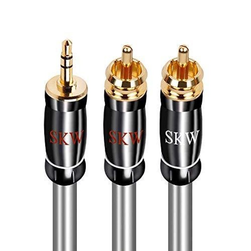 SKW のオーディオケーブル AUX ケーブル 標準3.5mmステレオミニプラグ to 2RCA オス(赤R/白L) 変換アダプタ/CDプレーヤー/ス  通販 LINEポイント最大0.5%GET | LINEショッピング