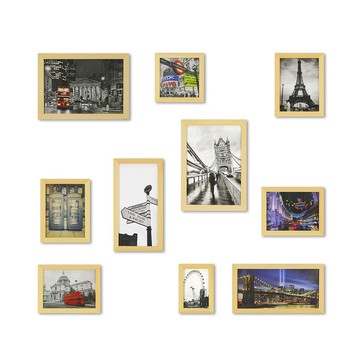 簡約相框 原木色10入 大尺寸組 Loft 工業風 室內設計 布置