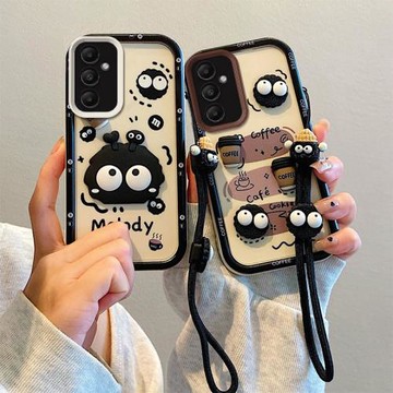搞怪煤球適用三星Galaxy A56手機殼日韓卡通女samsung A56趣味可愛女sx a56個性硅膠3星a56保護套時尚庫洛米