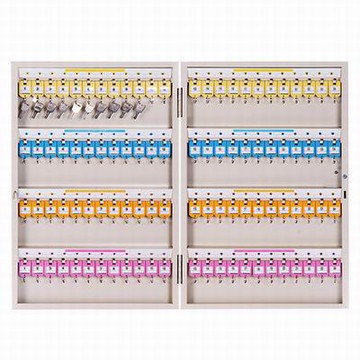 【96把鑰匙管理箱-9325-59*38*5.2cm-1套/組】金屬鑰匙收納櫃保管箱磁性門鎖可壁掛(含鑰匙)-586003