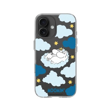iPhone 16 Clear Case（相機按鈕） 透明 - Moomin - Moomin＆歌妮-雲上小戀曲