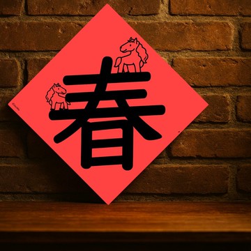 現貨免等【馬年單字春】台灣製原創設計春聯 紅包袋