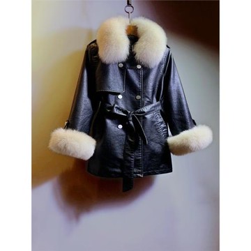 氣質版2025冬季新款顯瘦真狐貍大毛領加棉皮衣外套中長款棉服女