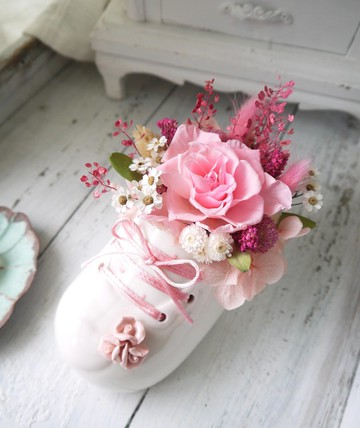 小公主.甜蜜粉.不凋花.乾燥花.生日.彌月最可愛的禮物.